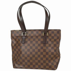 Louis Vuitton Piano Tote Shoulder Bag Damier Ebene Brown